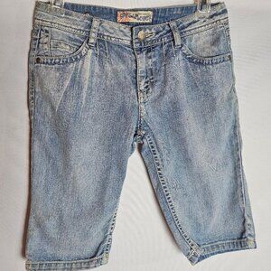 Wallflower Denim Youth Girls Size 12 Blue Jean Capri